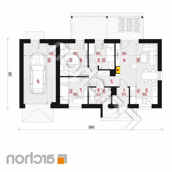 Dom w kruszczykach 3 (G) | rzut parteru