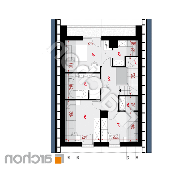 Dom pod sykomorą 2 | rzut poddasza