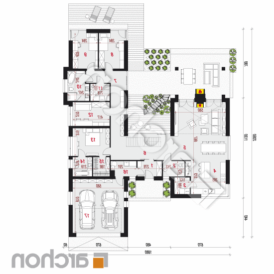 Dom w kliwiach 5 (G2) | rzut parteru